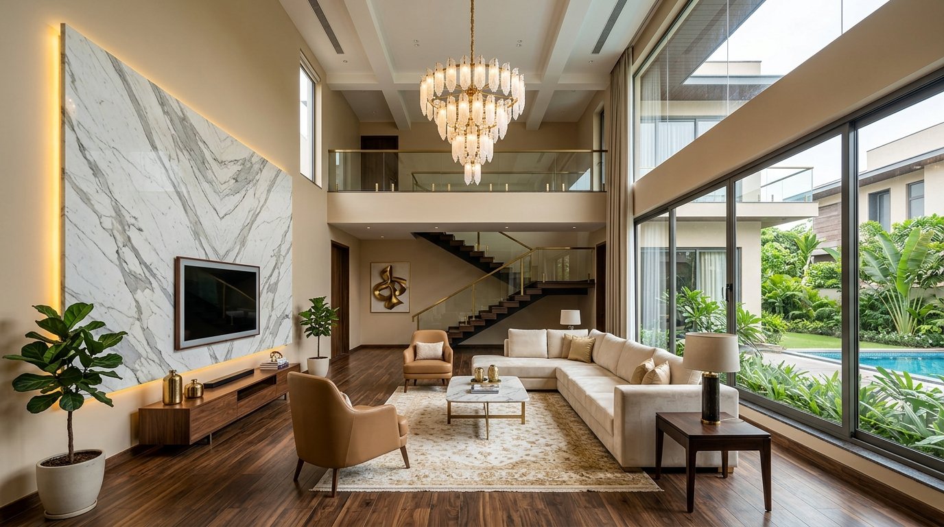Nawabpet Family Villa — Villa interior design project by Srinidhi Interiors